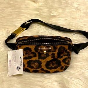 Michael Kors cheetah print  fanny Pack/belt bag
